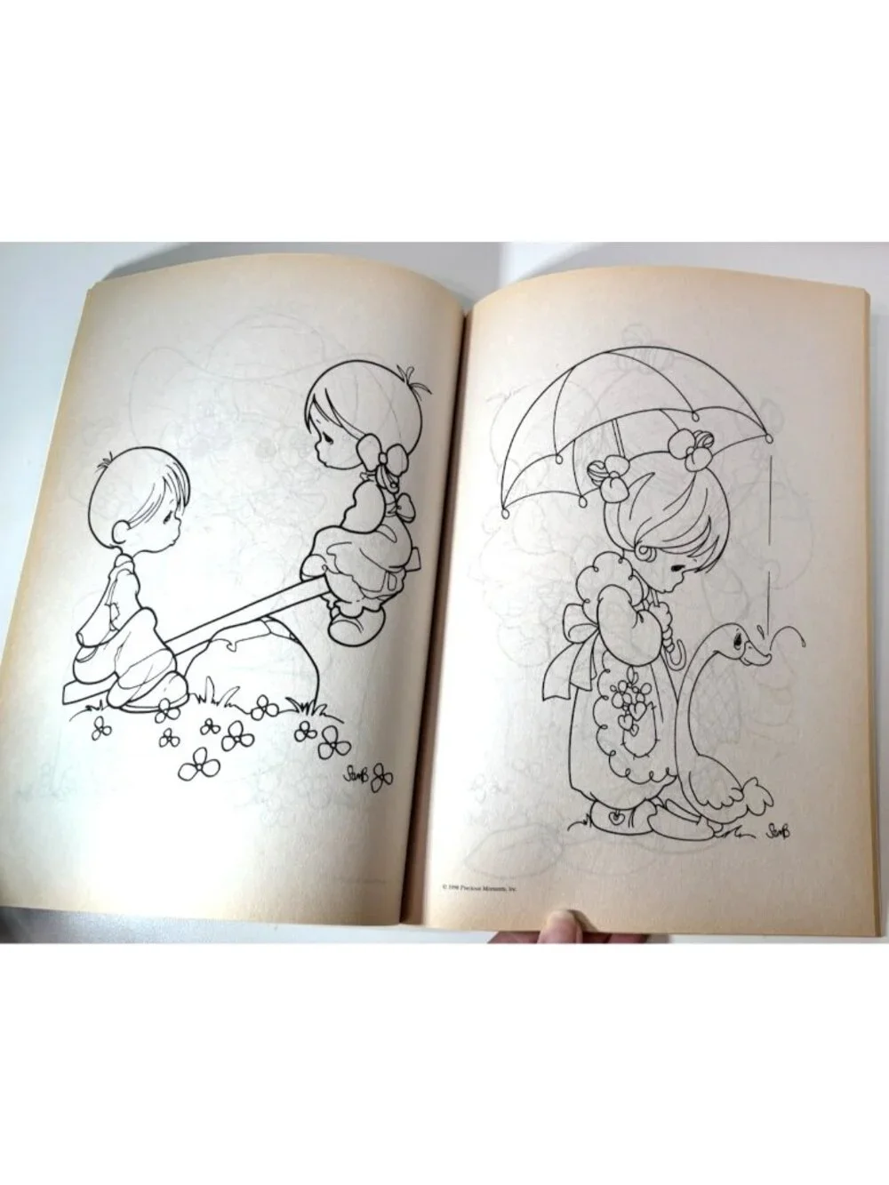 Precious Moments Giant Coloring Book Vintage 1998 Golden Books NEW